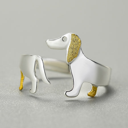 Anello amante dei cani 