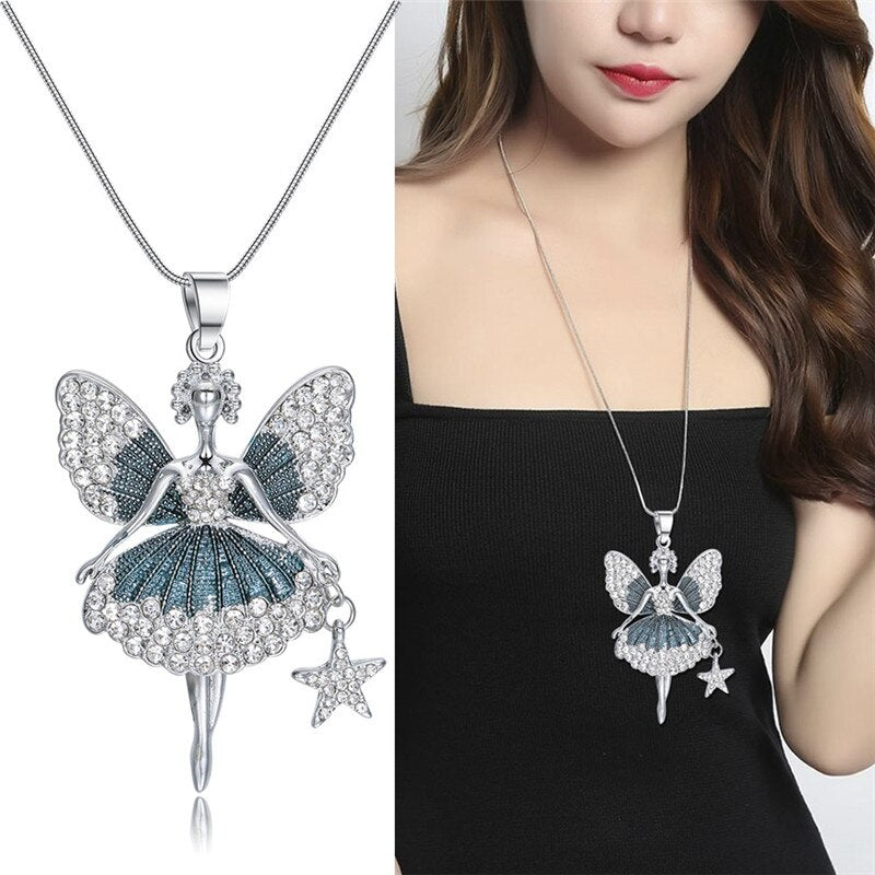 Collier Titania Fairy Midnight Blue