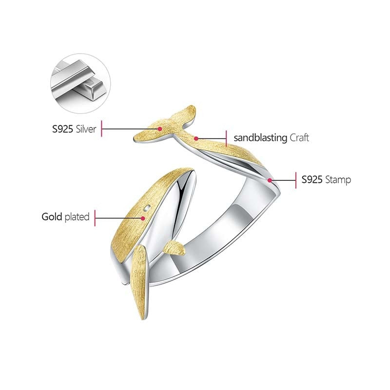 Bague Baleine majestueuse