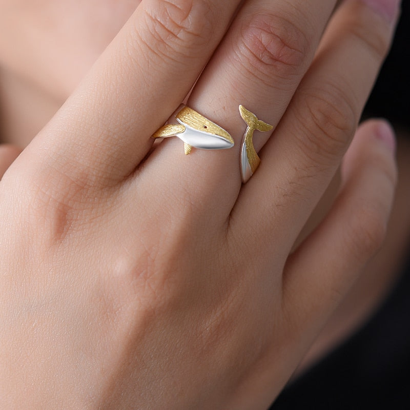 Bague Baleine majestueuse