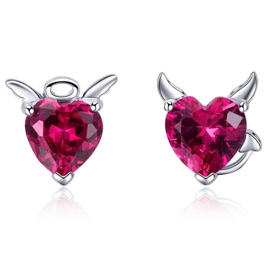 Boucles d’oreilles Angel or Devil Heart