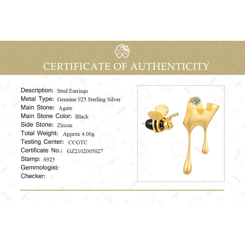 Boucles d’oreilles Honey Bee