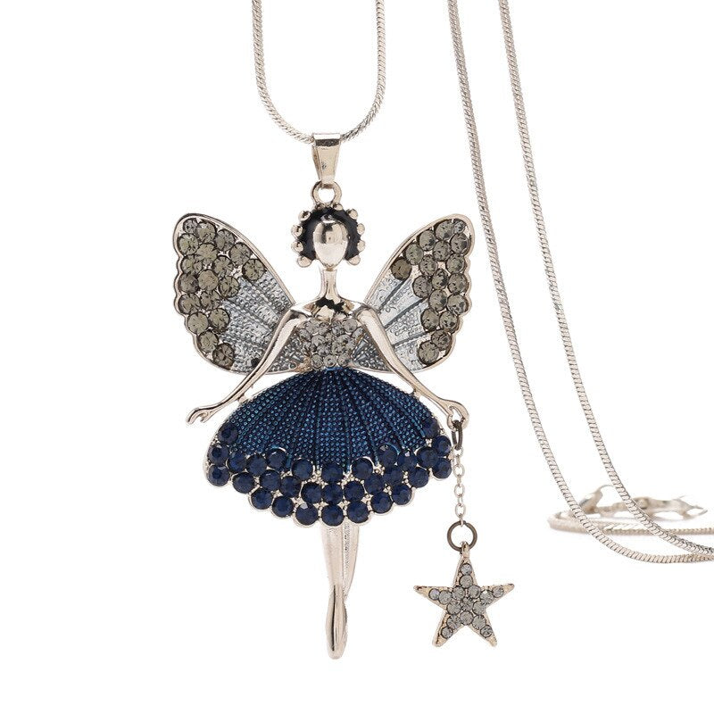 Collier Titania Fairy Midnight Blue