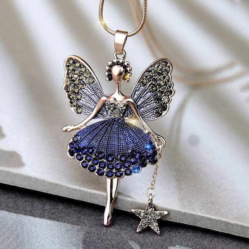 Collier Titania Fairy Midnight Blue