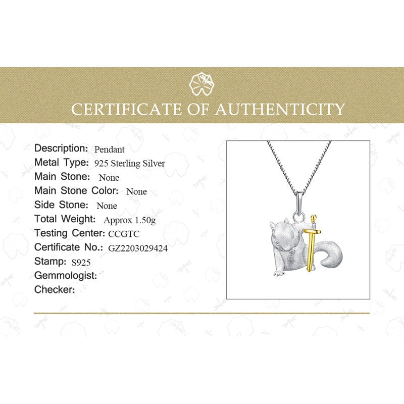 Collier Écureuil enchanté